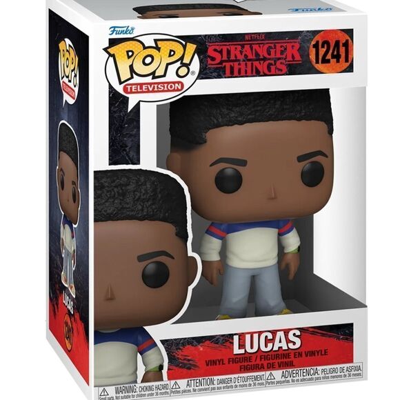 Funko Pop Stranger Thingsngs Vinyl Figure LUCAS SINCLAIR - Picture 1 of 10
